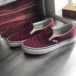 Vans slip on.